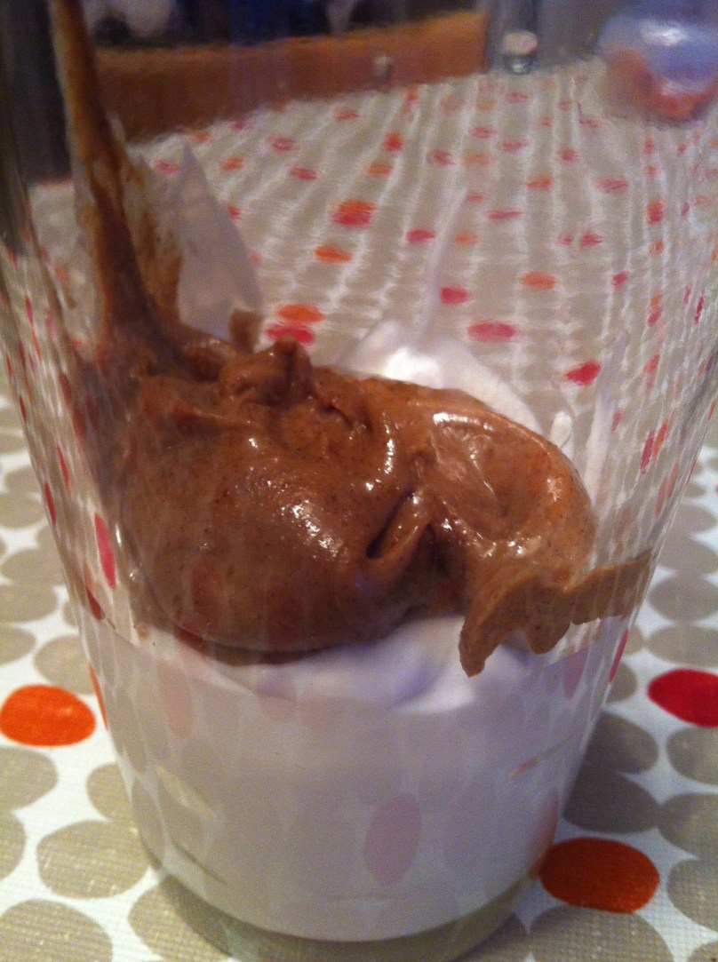 Then I add some almond butter