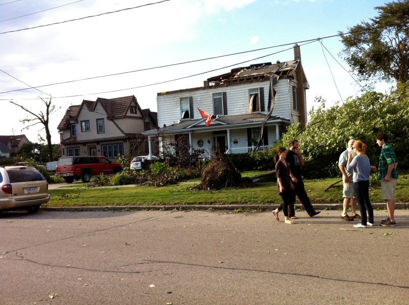Damage on West Street