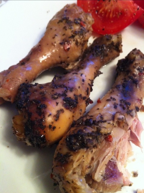 herb and garlic drumsticks