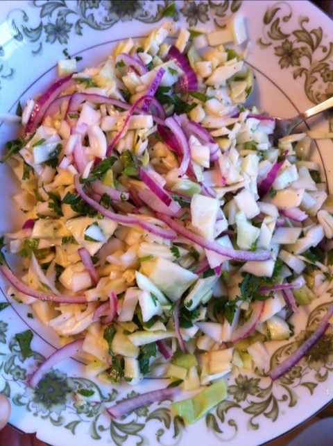 lime cilantro coleslaw