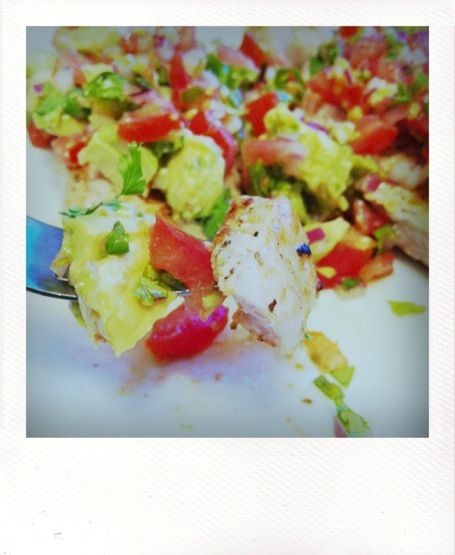 pork chop with pico de gallo