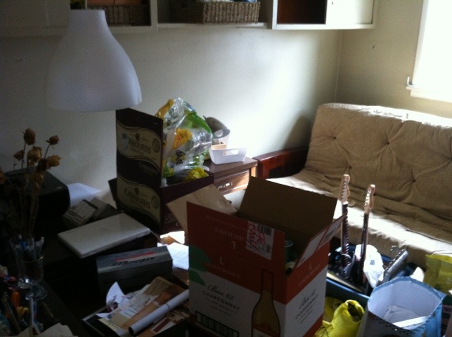 The most difficult room to pack: the spare room/office. Argh. The most difficult room to pack: the spare room/office. Argh.
