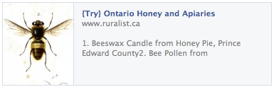 Ontario honey